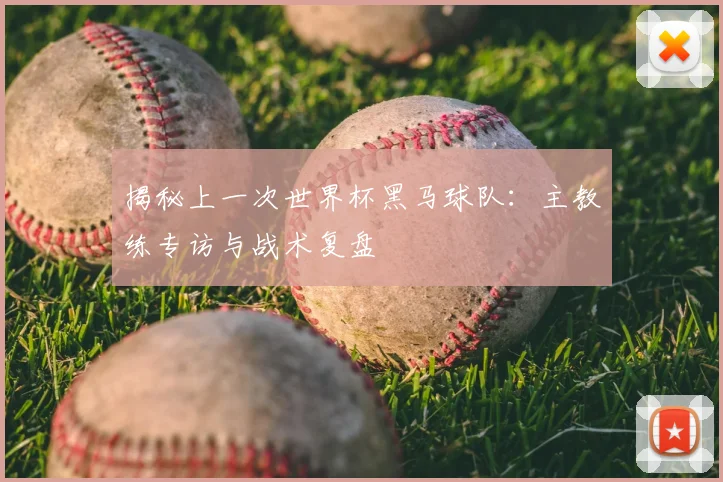 揭秘上一次世界杯黑马球队:主教练专访与战术复盘